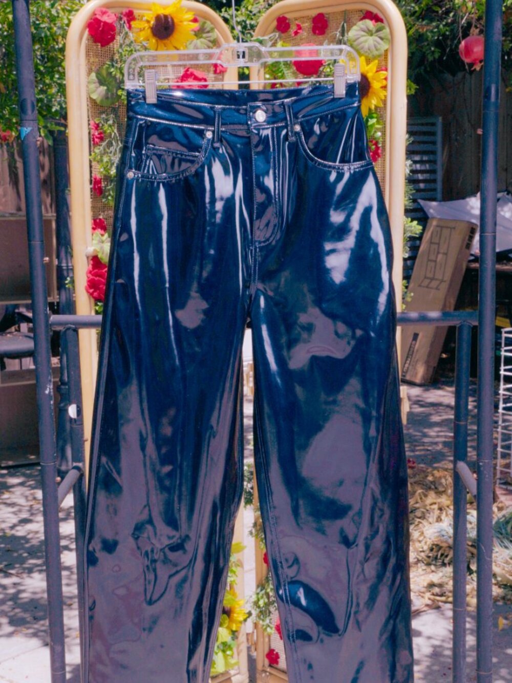 Nylon Pants, Size 28 Waist | Midnight Blue | Barely Worn